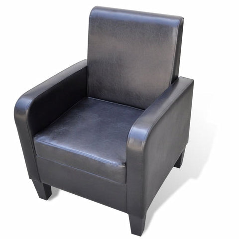 Armchair Black Leather