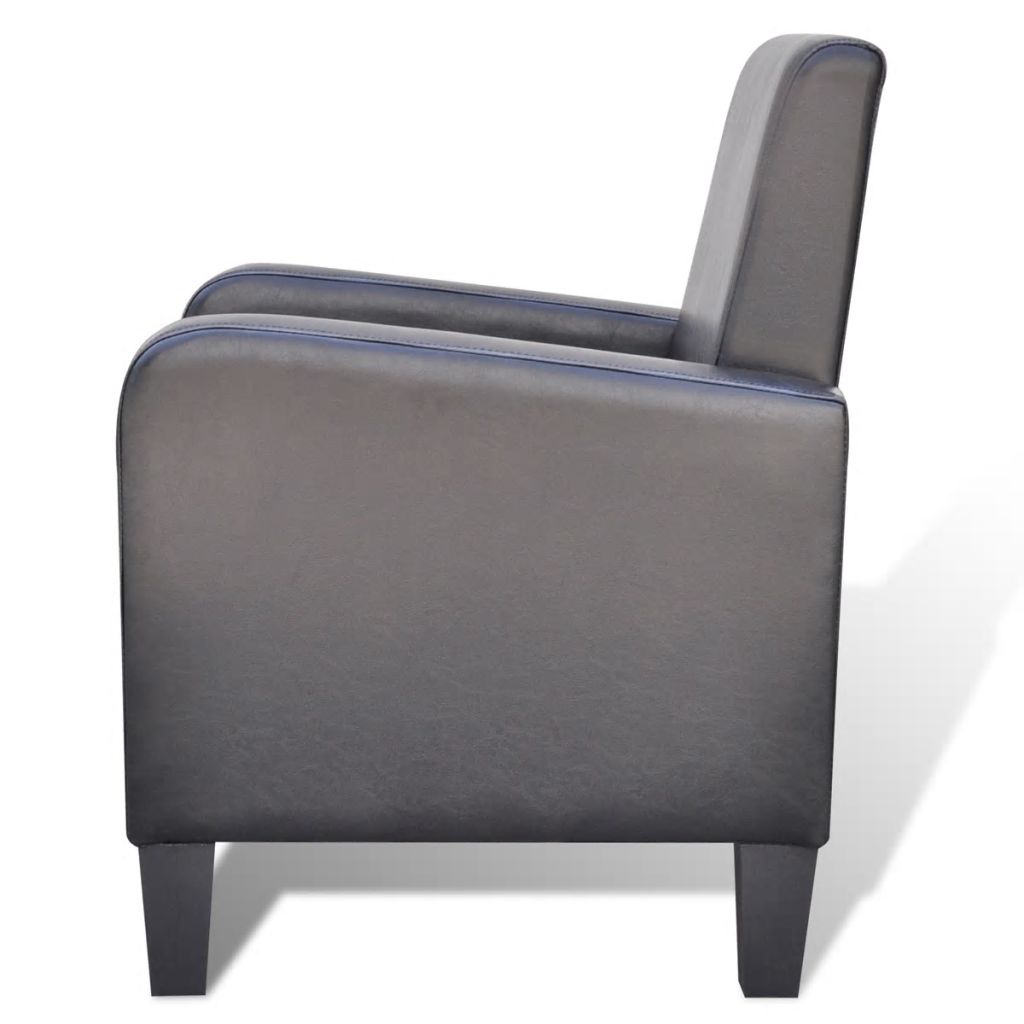 Armchair Black Leather