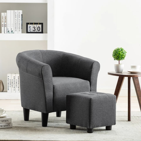 Armchair Dark Grey Fabric