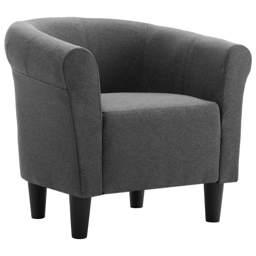 Armchair Dark Grey Fabric
