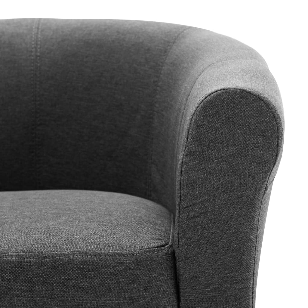 Armchair Dark Grey Fabric