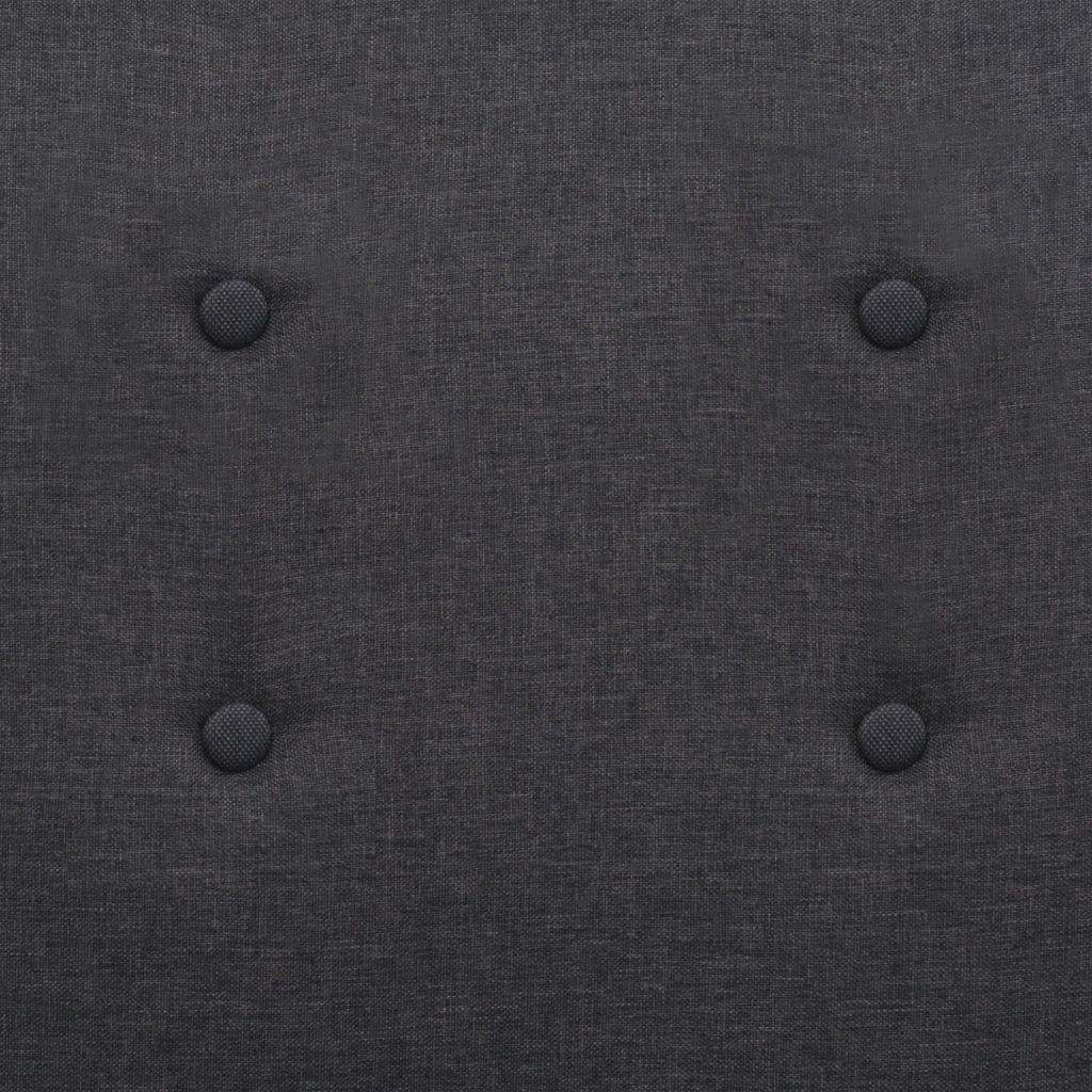 Armchair Dark Grey Steel and Fabric