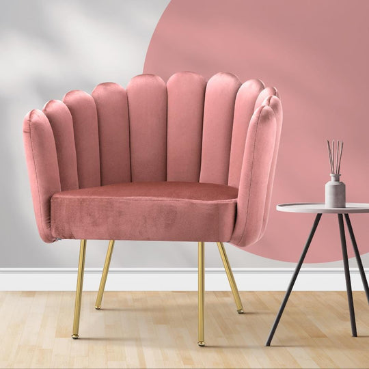 Armchair Lounge Chair Accent Chairs Velvet Fabric Sofa