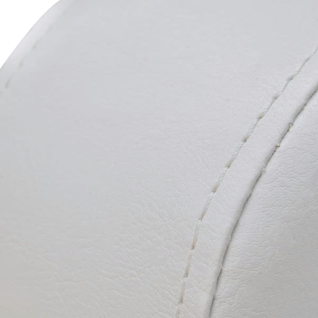 vidaxl50- Armchair White Faux Leather