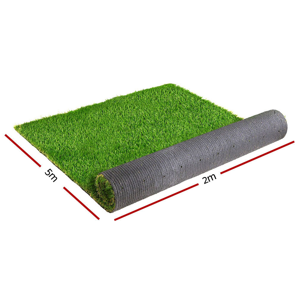 Artificial Grass Fake Lawn Synthetic 2x5M Turf Plastic Plant 30mm