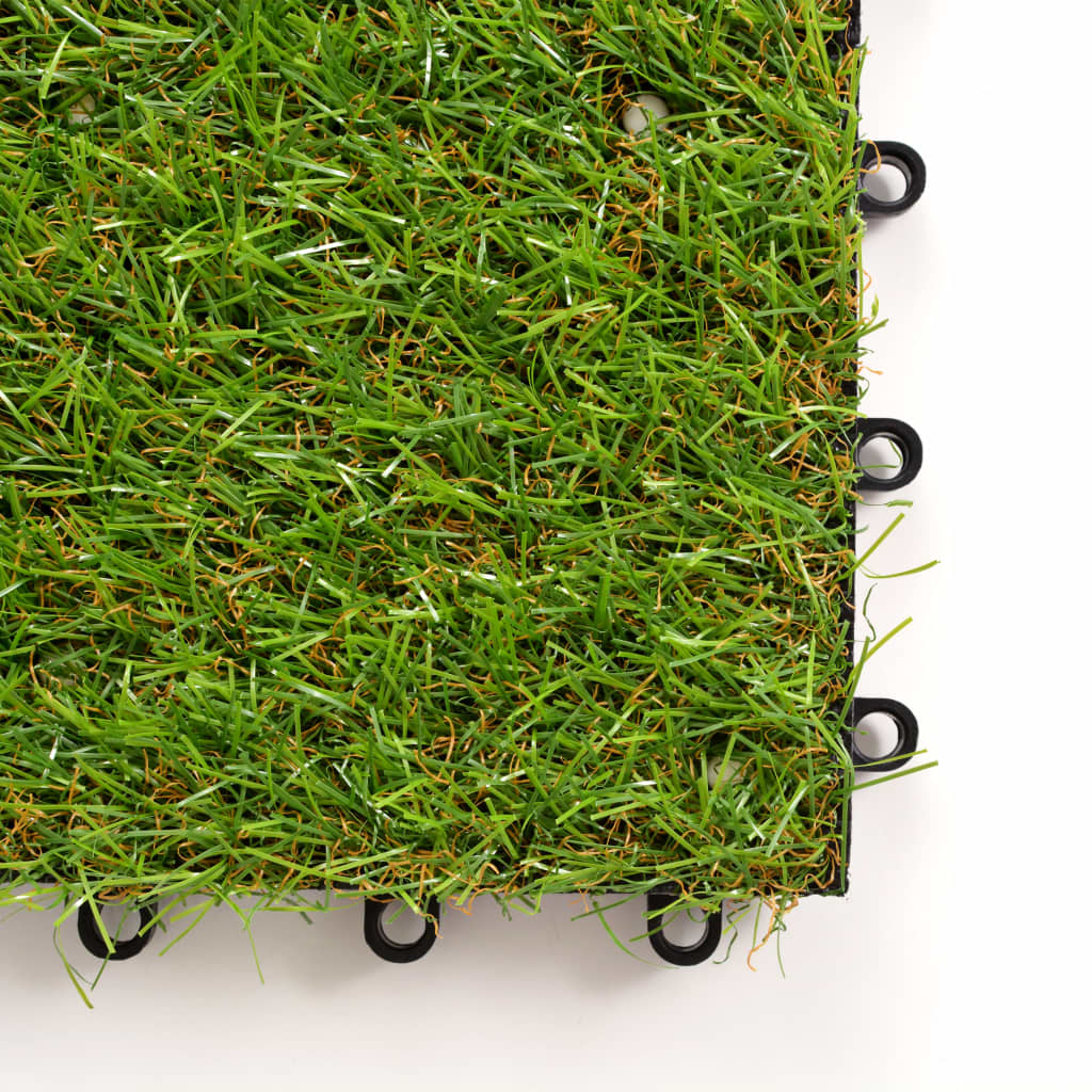 Artificial Grass Tiles 20 pcs 30x30 cm Green