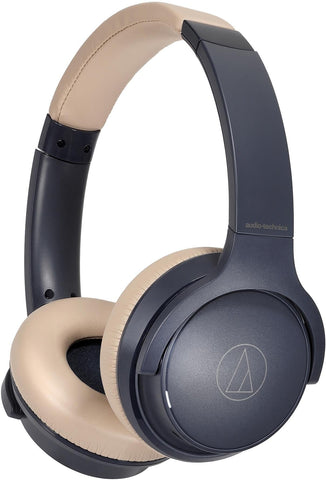 Audio-technica wireless on-ear headphones (navy)