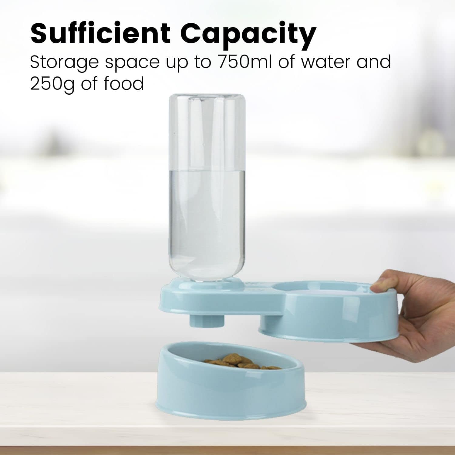 Automatic 2 in 1 Water & Food Feeder (Pink) PT-FD-102-QQQ