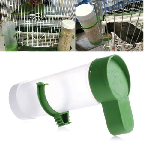 Automatic Bird Cage Food Dispenser & Feeder for Parrot, Budgie