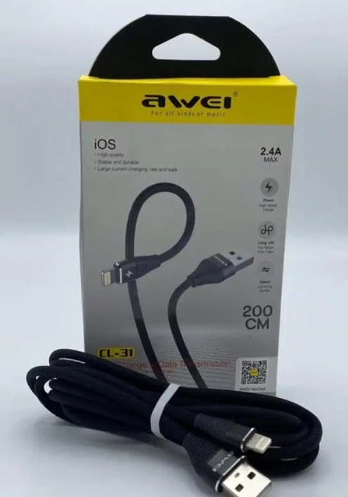electronics Awei Cl-31 Data Cable For Apple