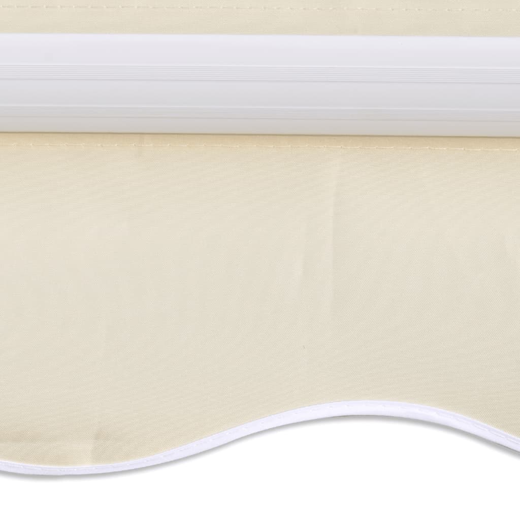 vidaxl20- Awning Top Sunshade Canvas Cream 3x2.5m