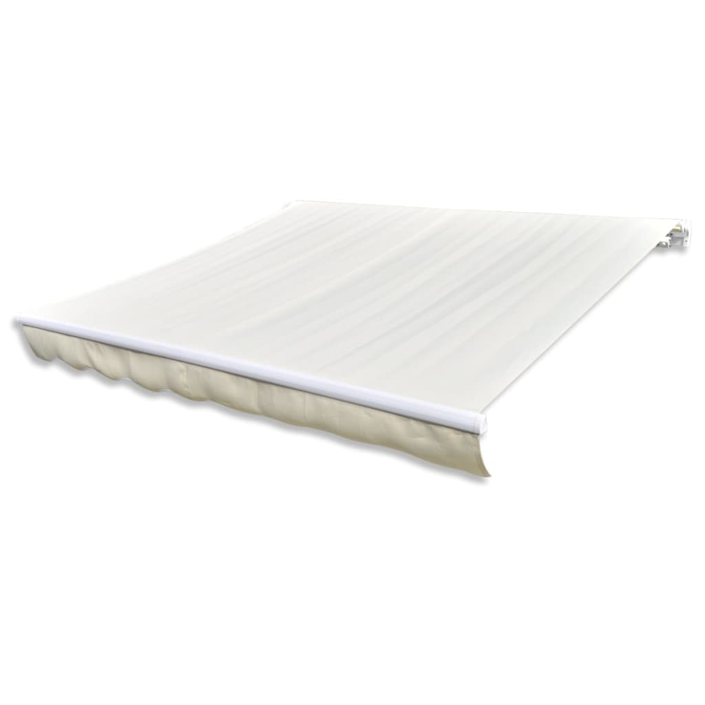 vidaxl25- Awning Top Sunshade Canvas Cream 6x3m