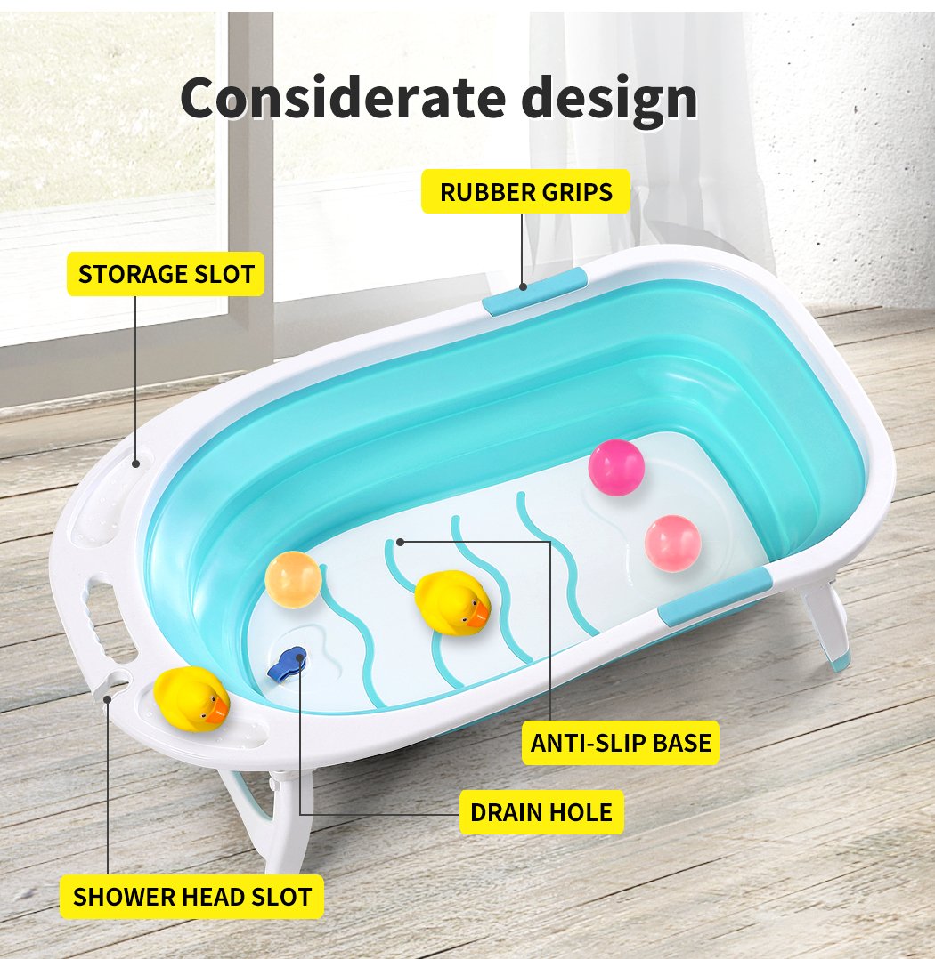 baby products Baby Bath Infant Foldable Tub Bathing Shower Gn