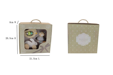 Baby Gift Set Bunny Bird Bear 3Pcs