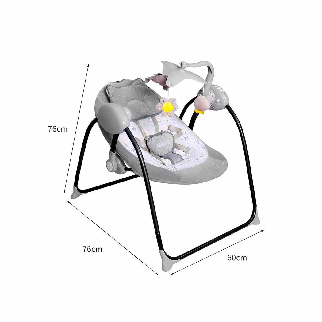 Baby Swing Electric Cradle Rocker Chair Infant Auto Bouncer Newborns Seat
