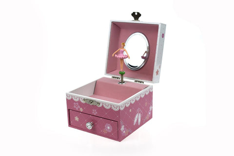 toys for infant Ballerina Square Music Box