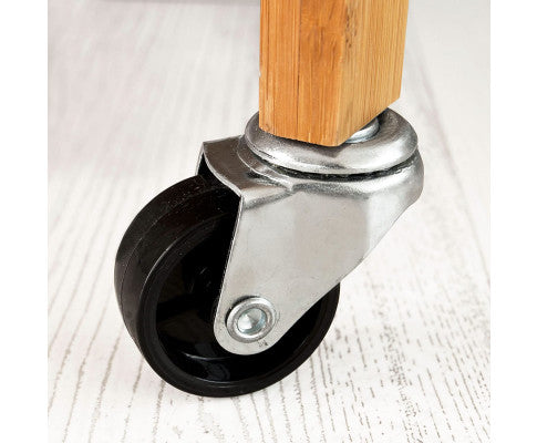 Bamboo Kitchen Trolley 3 Tier Storage Cart