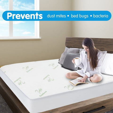 Bamboo Mattress Protector- King Single