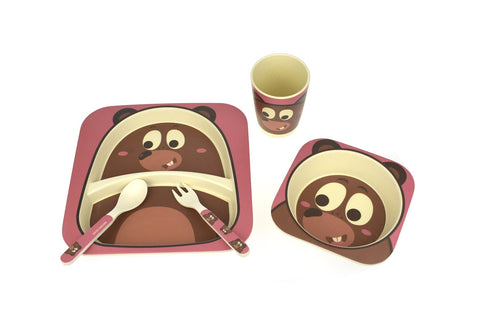 toys for infant Bamboozoo Dinnerware Bear 5Pcs