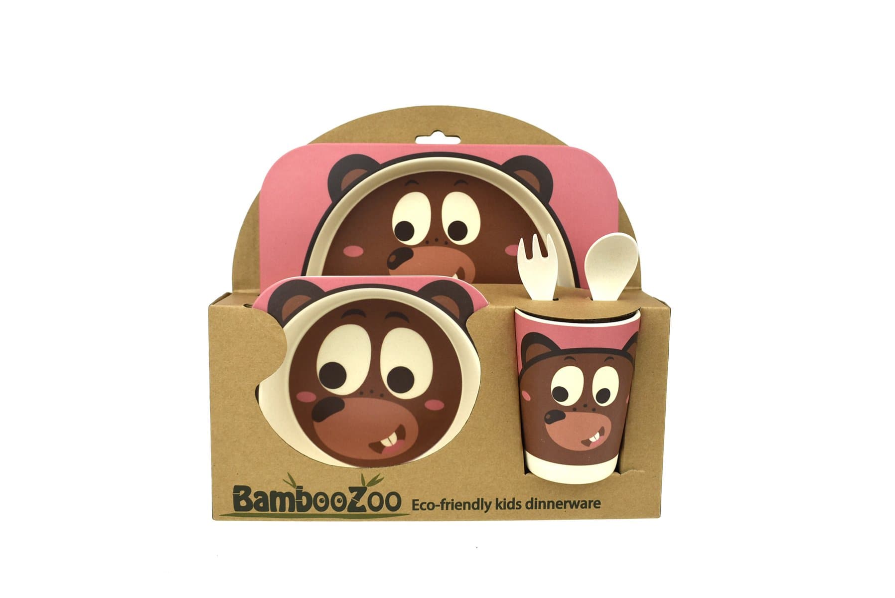toys for infant Bamboozoo Dinnerware Bear 5Pcs