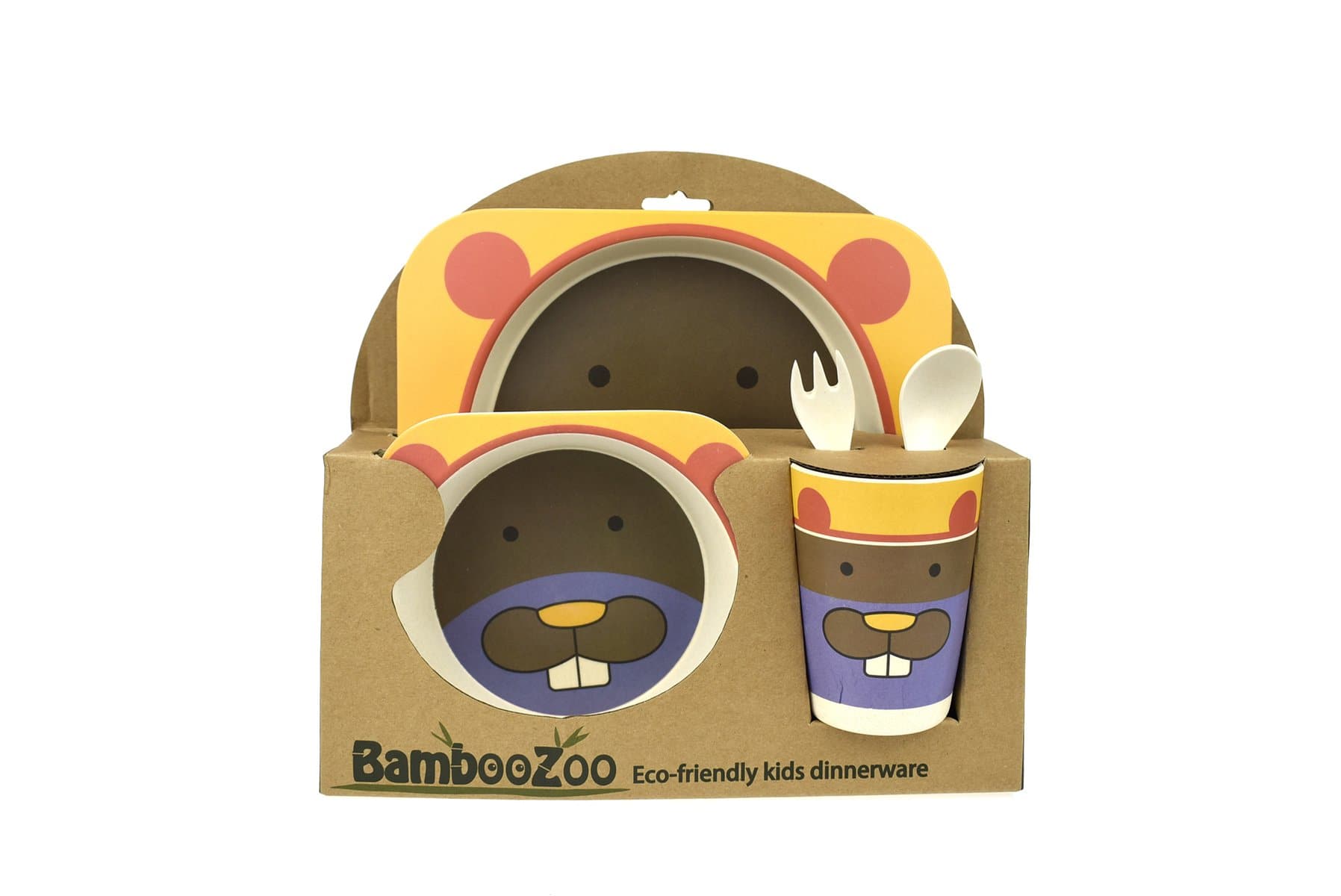 toys for infant Bamboozoo Dinnerware Beaver