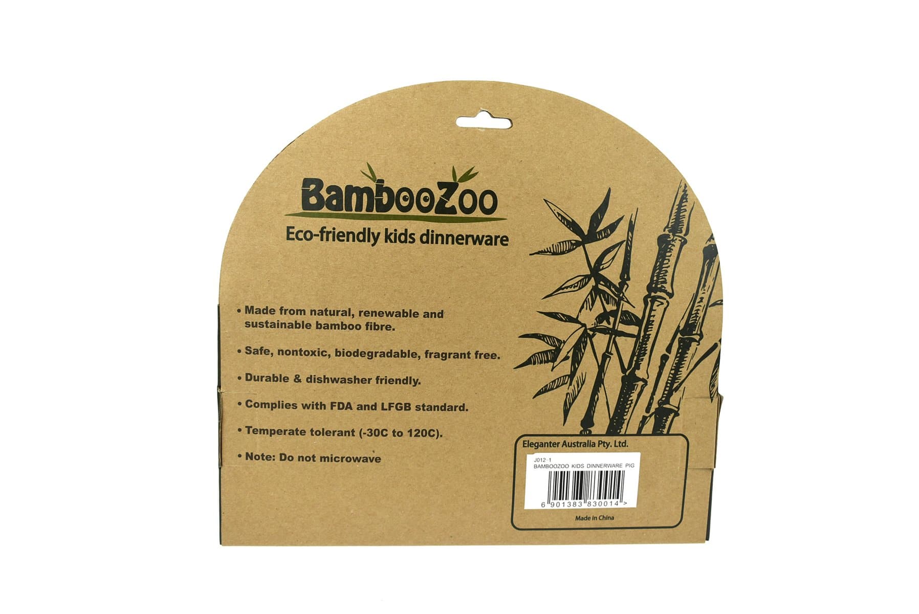toys for infant Bamboozoo Dinnerware Pig 5Pcs