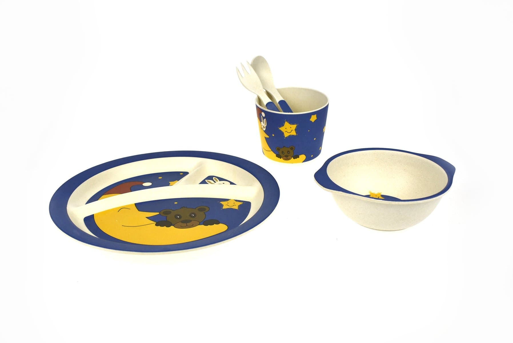 toys for infant Bamboozoo Dinnerwarebearrabbit