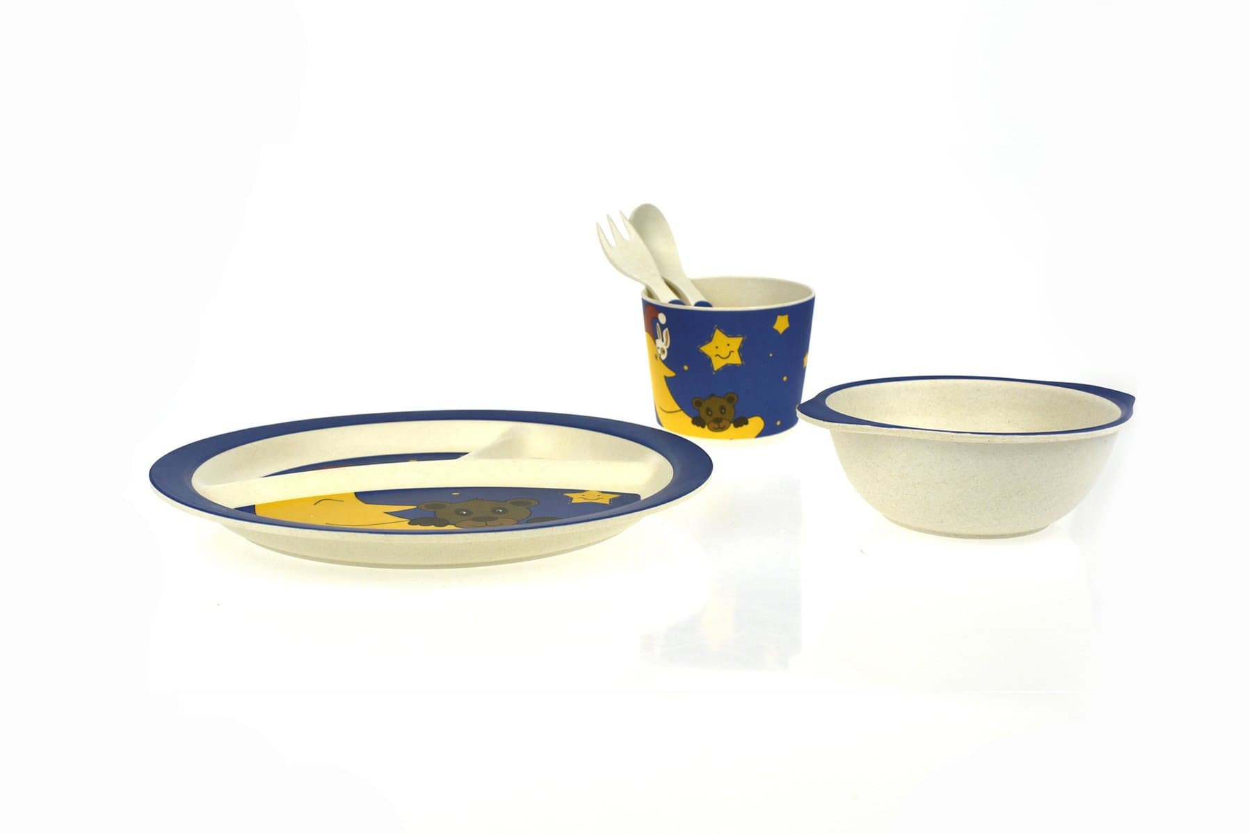 toys for infant Bamboozoo Dinnerwarebearrabbit