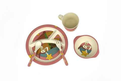 toys for infant Bamboozoo Dinnerwarestarrabbit