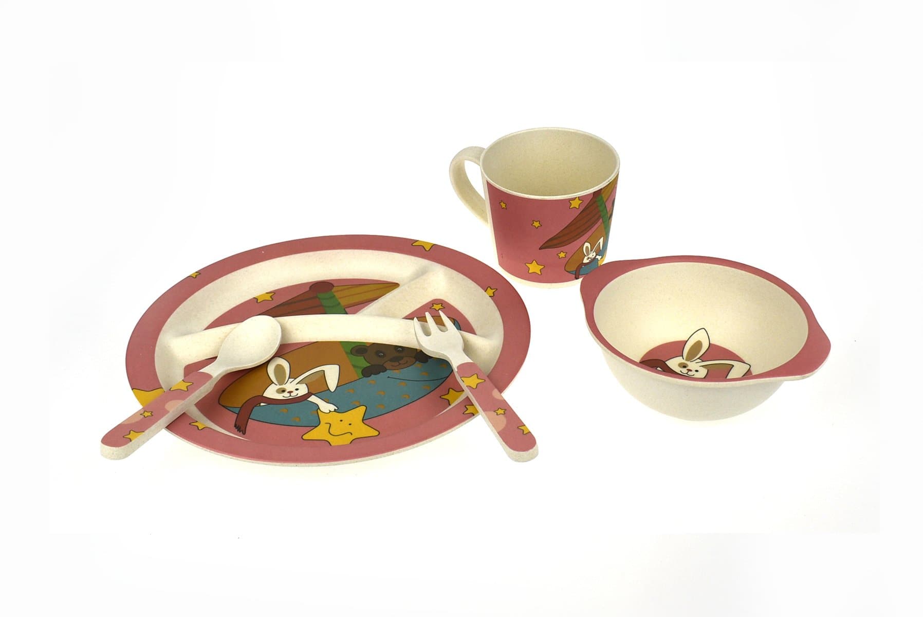 toys for infant Bamboozoo Dinnerwarestarrabbit