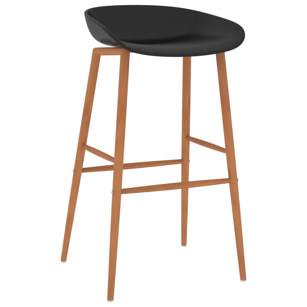 Bar Chairs 4 pcs Black