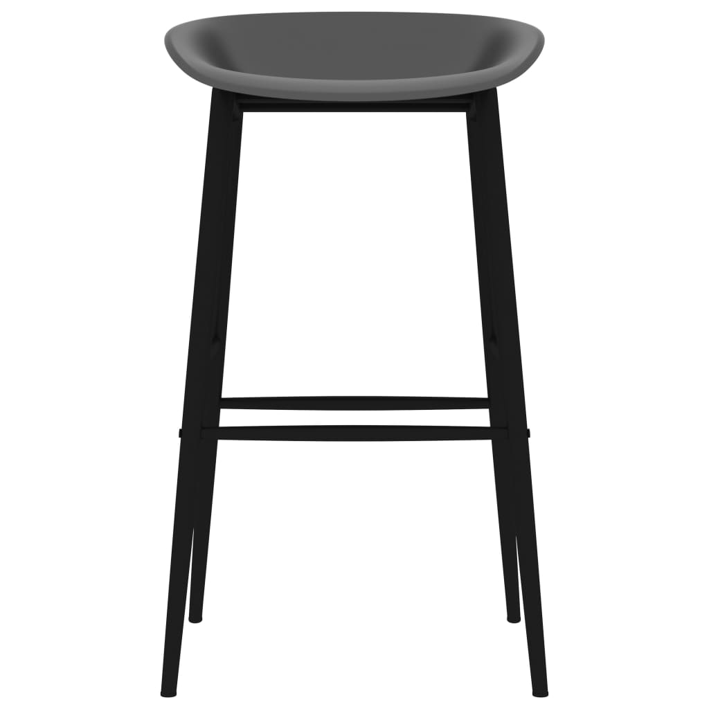 Bar Chairs 4 pcs Grey | Grey colour