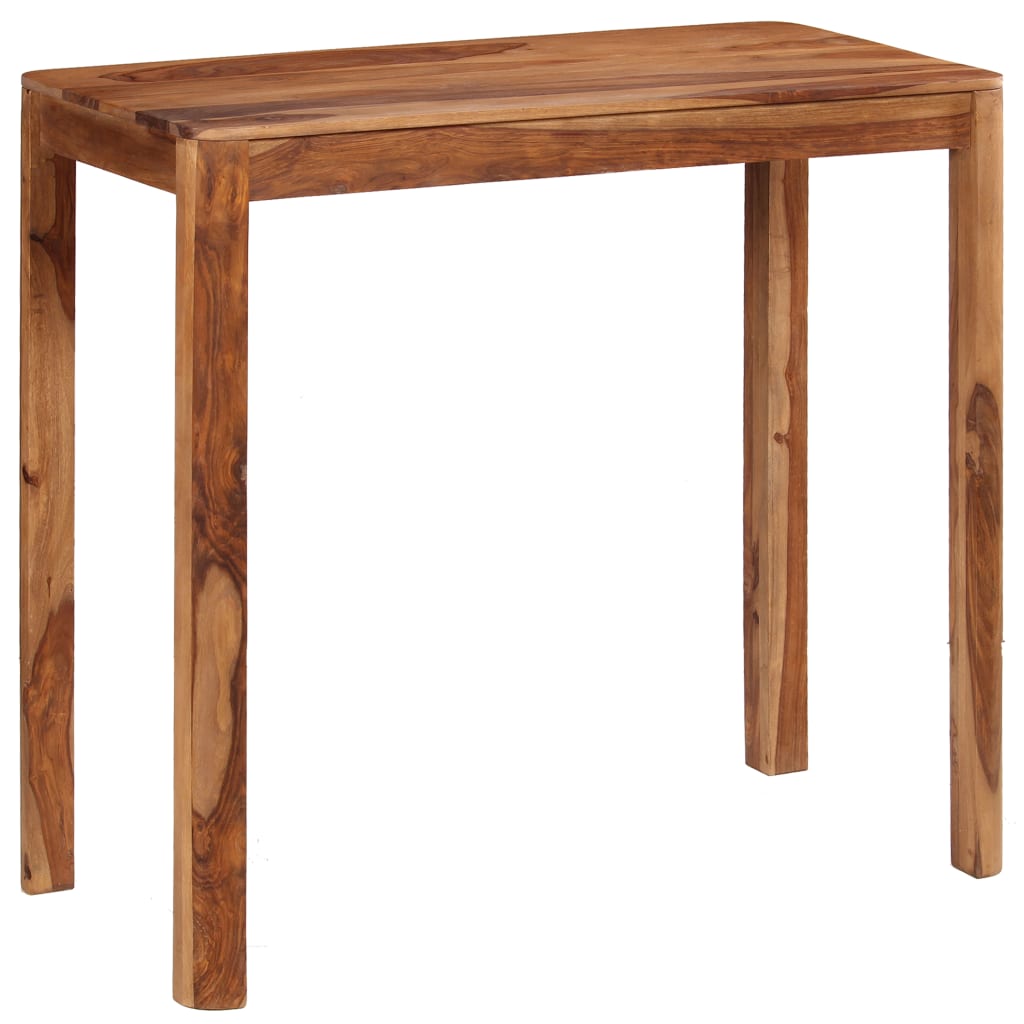 Bar Table Solid Sheesham Wood 115x55x107 cm