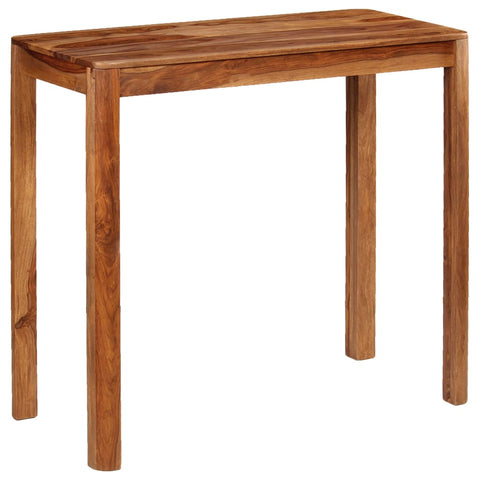 Bar Table Solid Sheesham Wood 115x55x107 cm