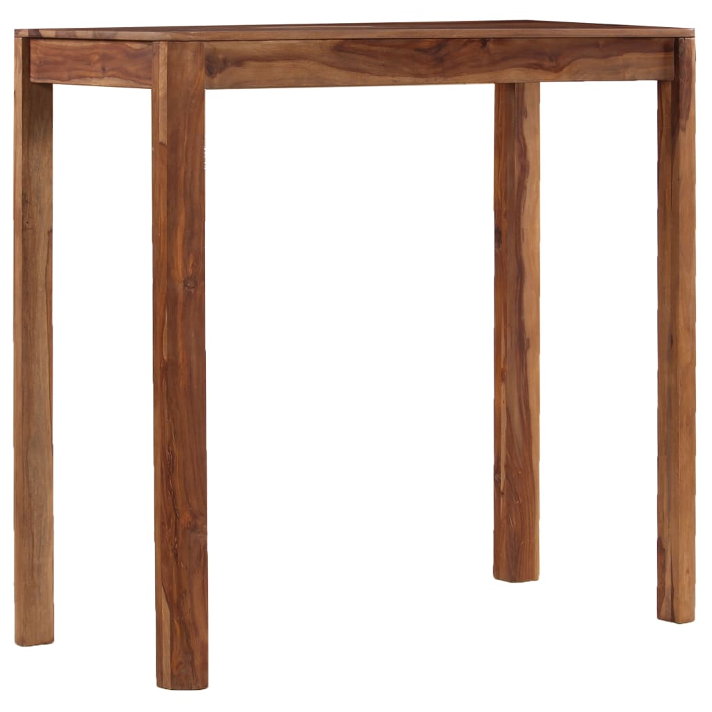 Bar Table Solid Sheesham Wood 115x55x107 cm