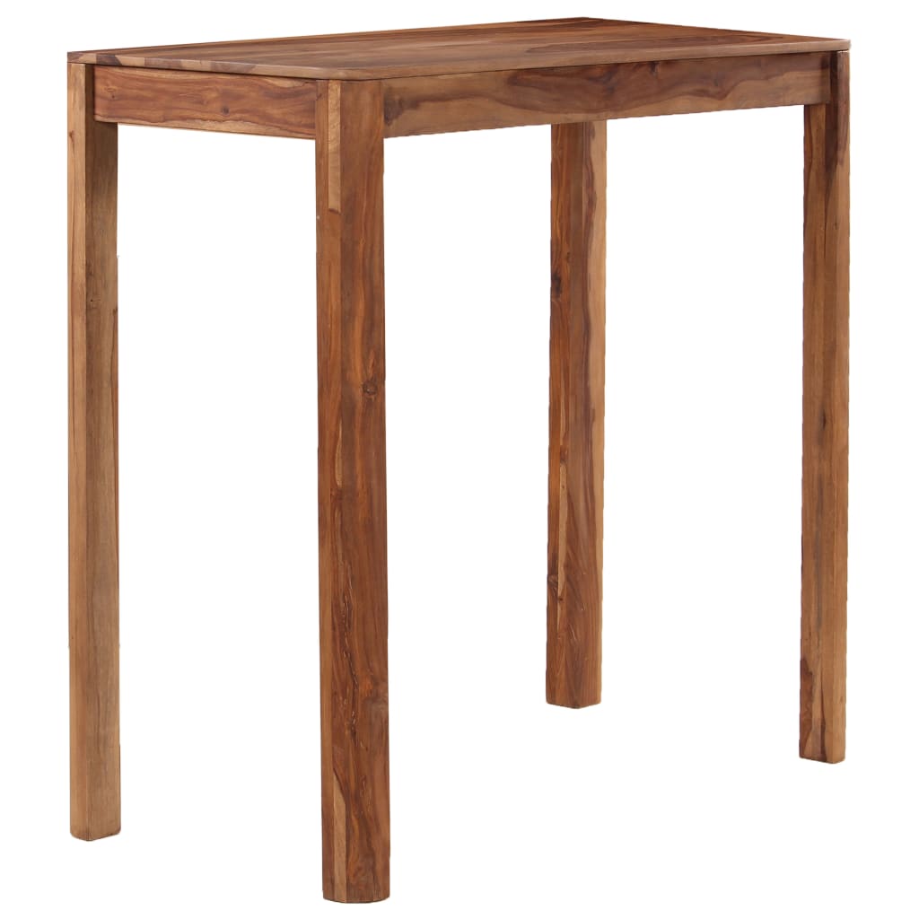 Bar Table Solid Sheesham Wood 115x55x107 cm