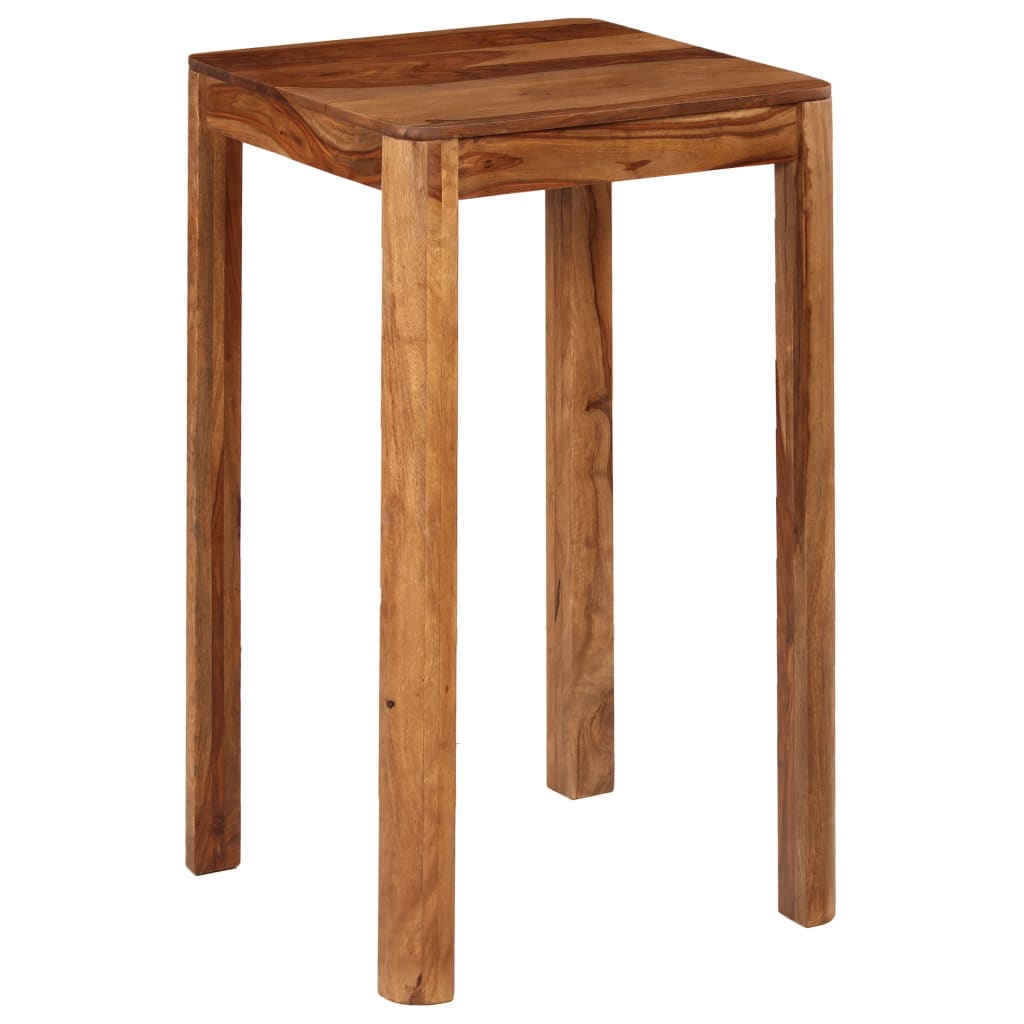 Bar Table Solid Sheesham Wood 60x60x107 cm