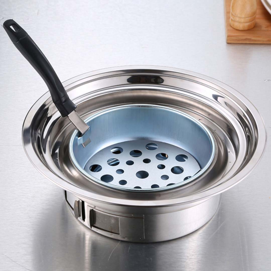 freestanding BBQ Grill Stainless Steel Portable Smokeless Charcoal Grill Home Outdoor Camping