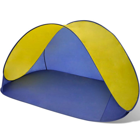 Beach Tent Outdoor Foldable Water Proof Sun Shade Yellow