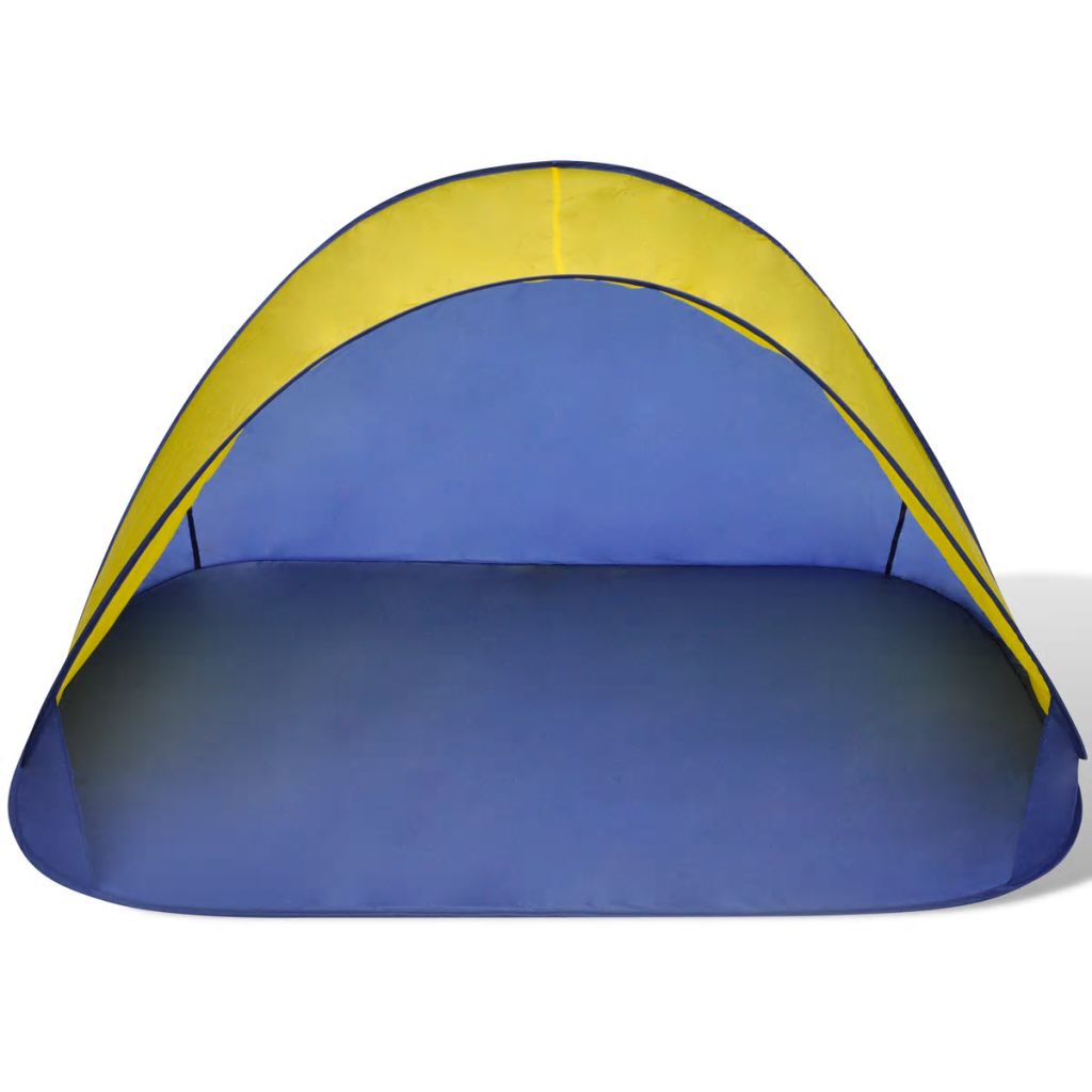 Beach Tent Outdoor Foldable Water Proof Sun Shade Yellow