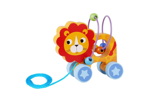 toys for infant Beads Pull Along-Lion