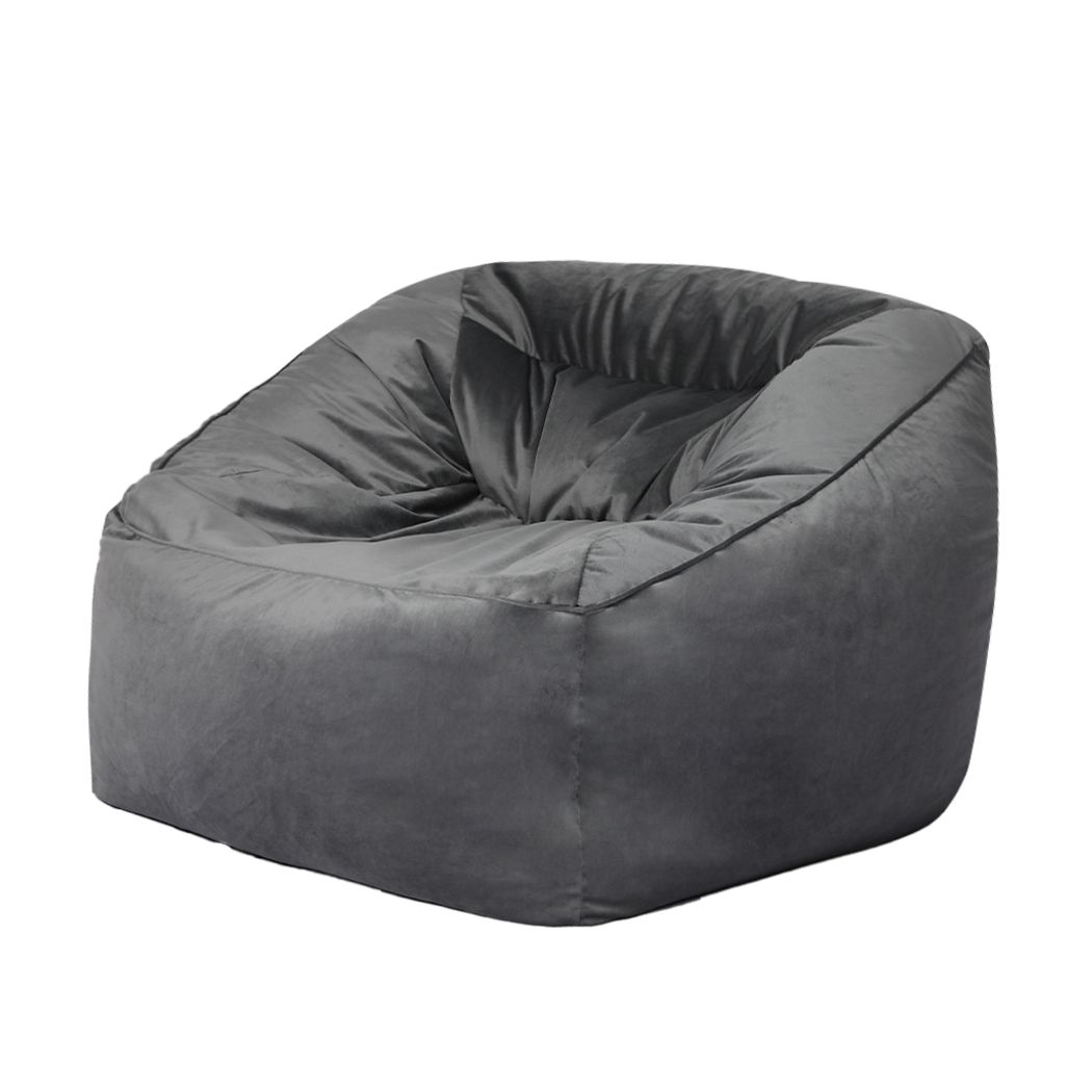 Bean Bag Chair Cover Soft Velevt Home Game Seat