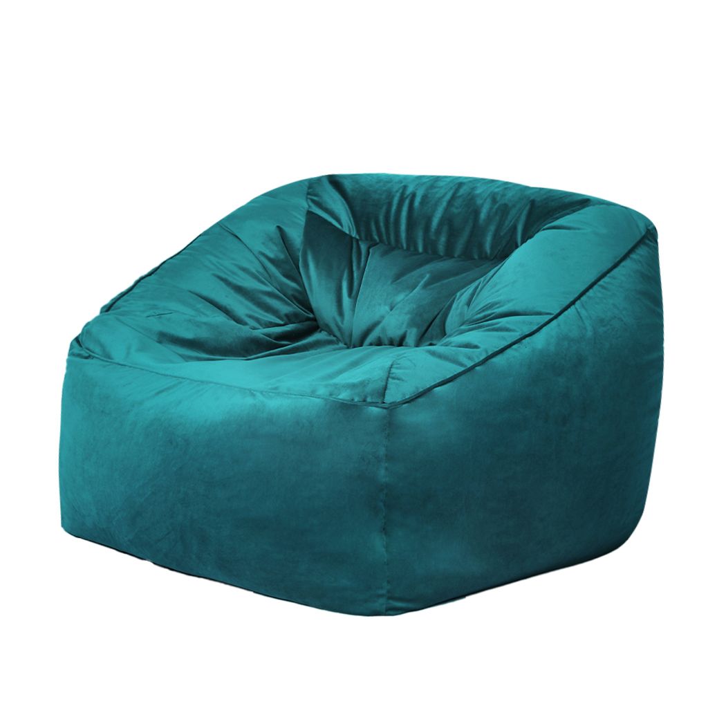 Bean Bag Chair Cover Soft Velevt Home Game Seat