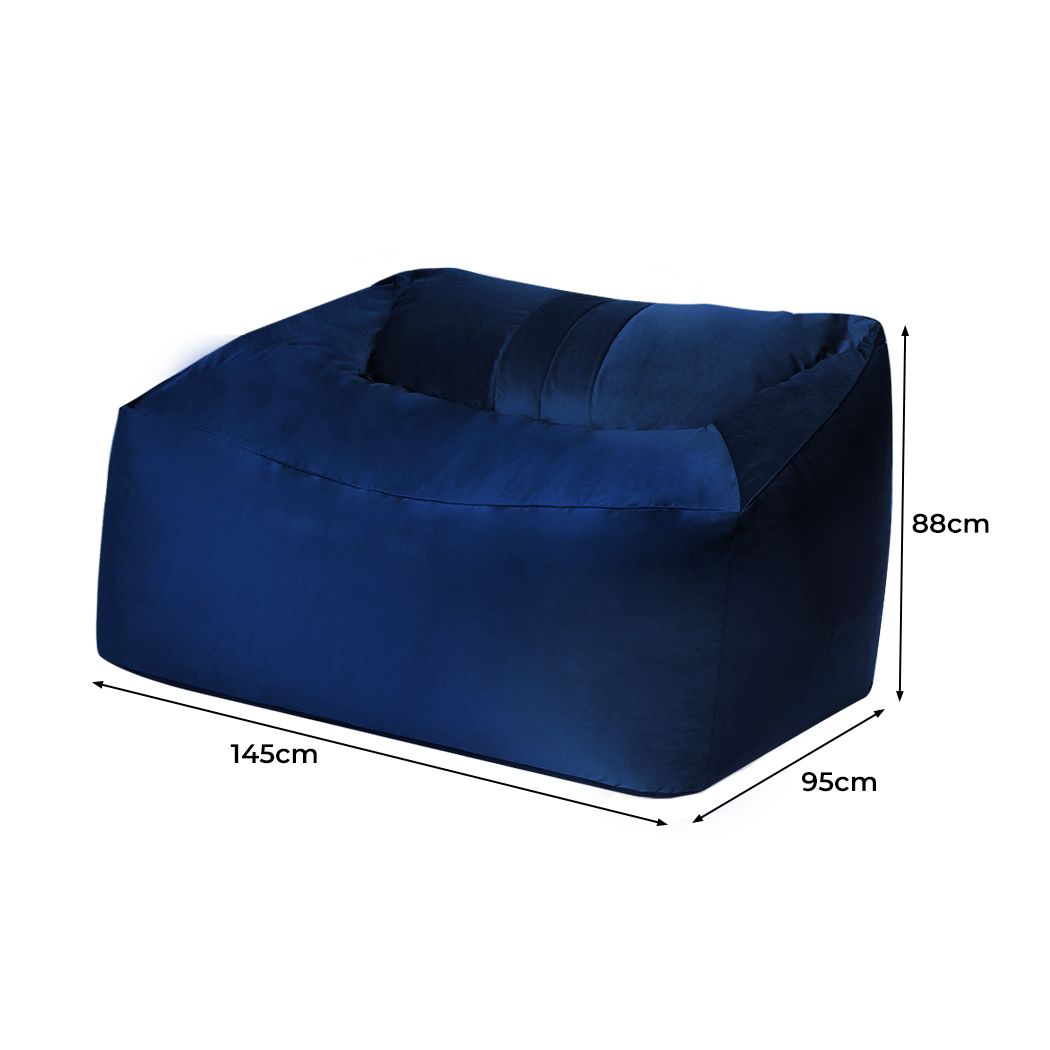 Bean Bag Chair Cover Soft Velevt Lazy Sofa Cover