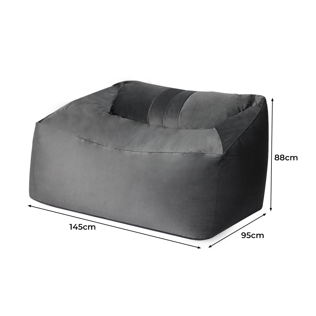 Bean Bag Chair Cover Soft Velevt Lazy Sofa Cover