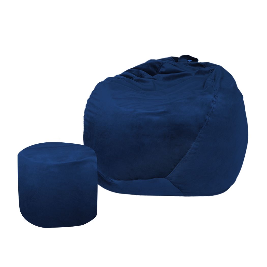 Bean Bag Chair Cover With Foot Stool Home Game