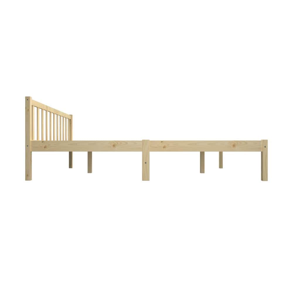 Bed Frame Double Size Wood Mattress Base Wooden Timber Platform Bedroom