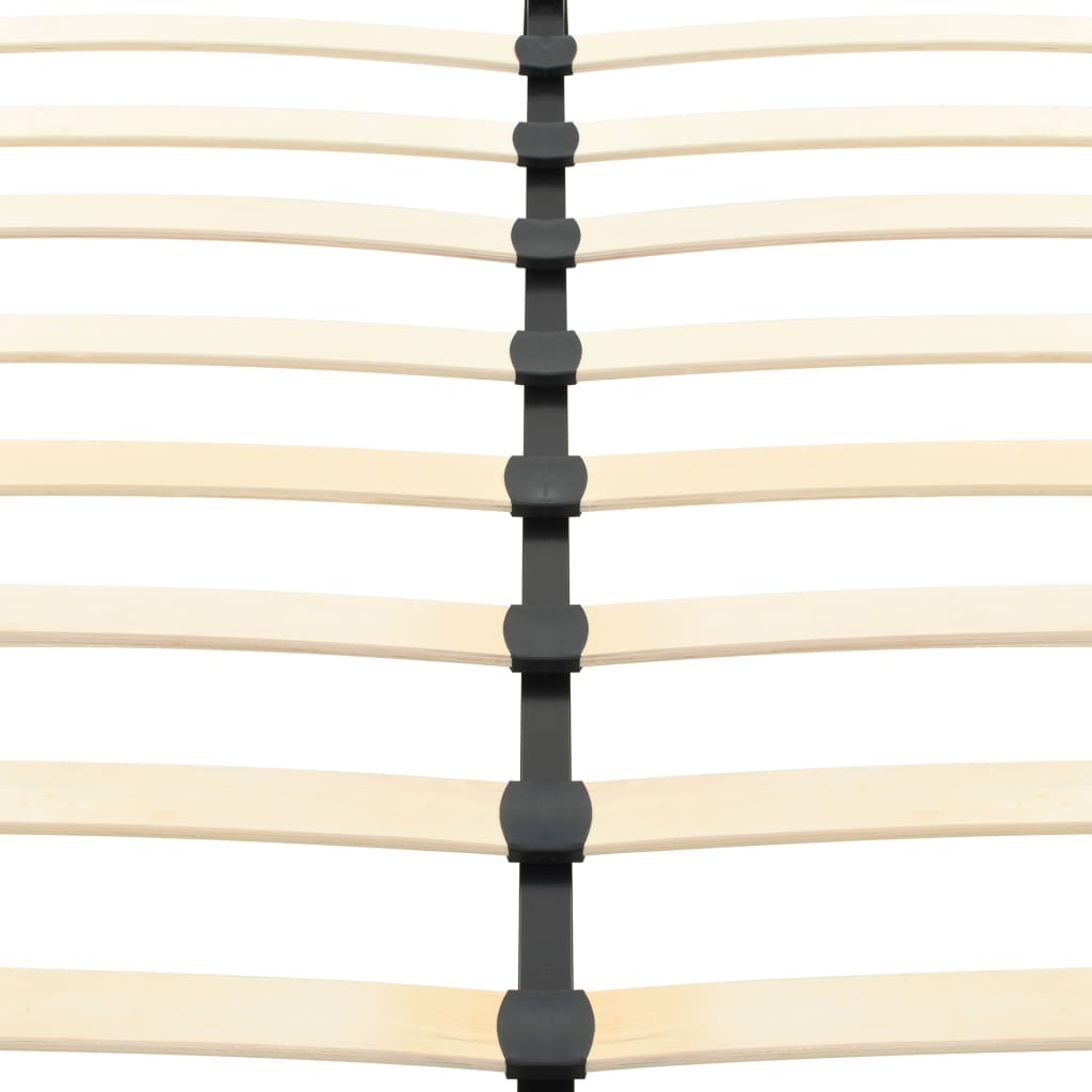 Bed Frame White Leather 106x203 cm  King Single