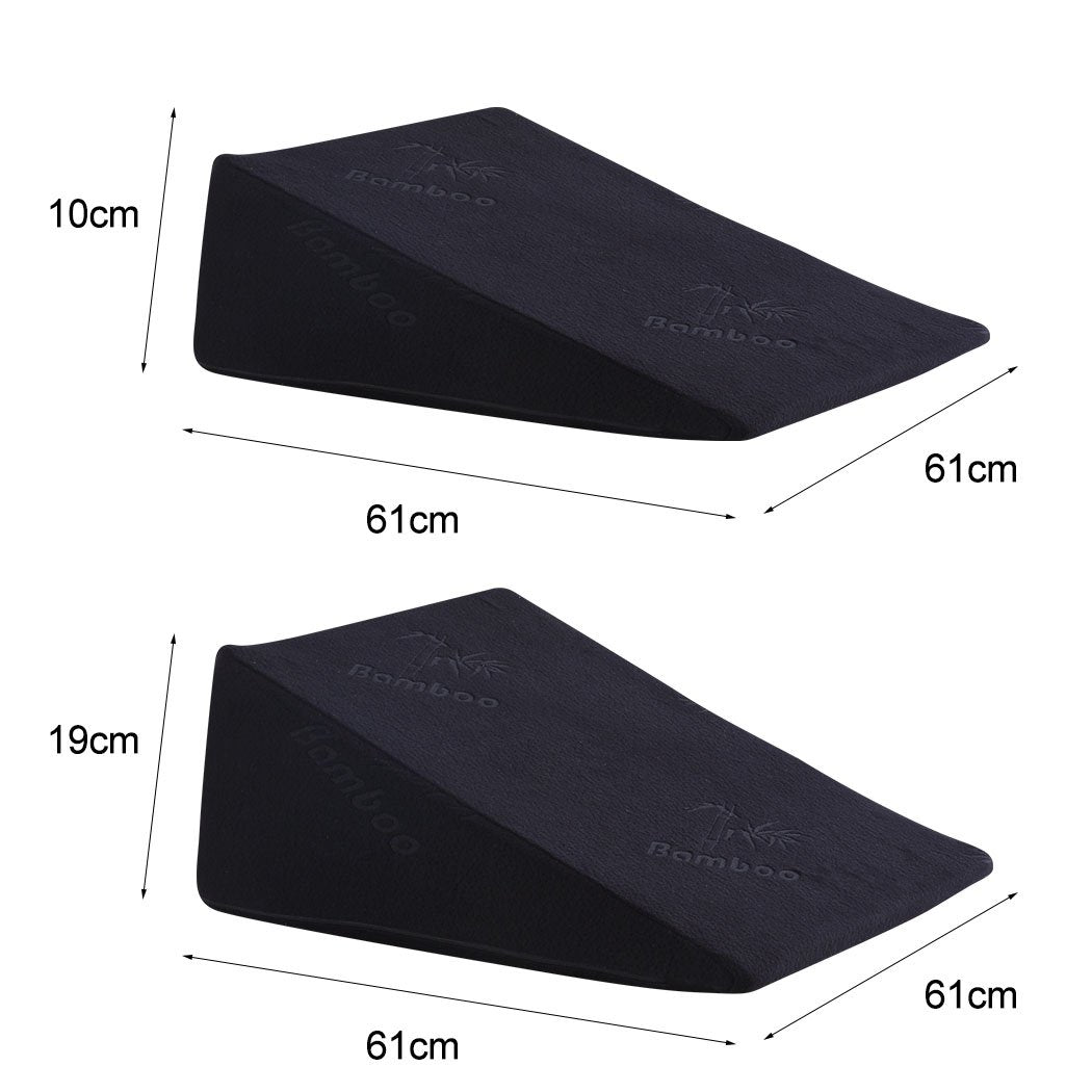 Bedding Bed Wedge Pillow Cushion Back Support with Cover