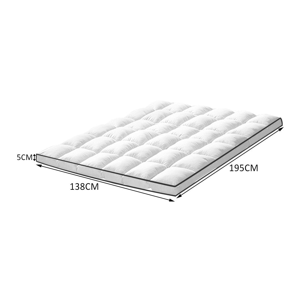 bedding Bedding Luxury Pillowtop Mattress Topper Mat Pad Protector Cover Double